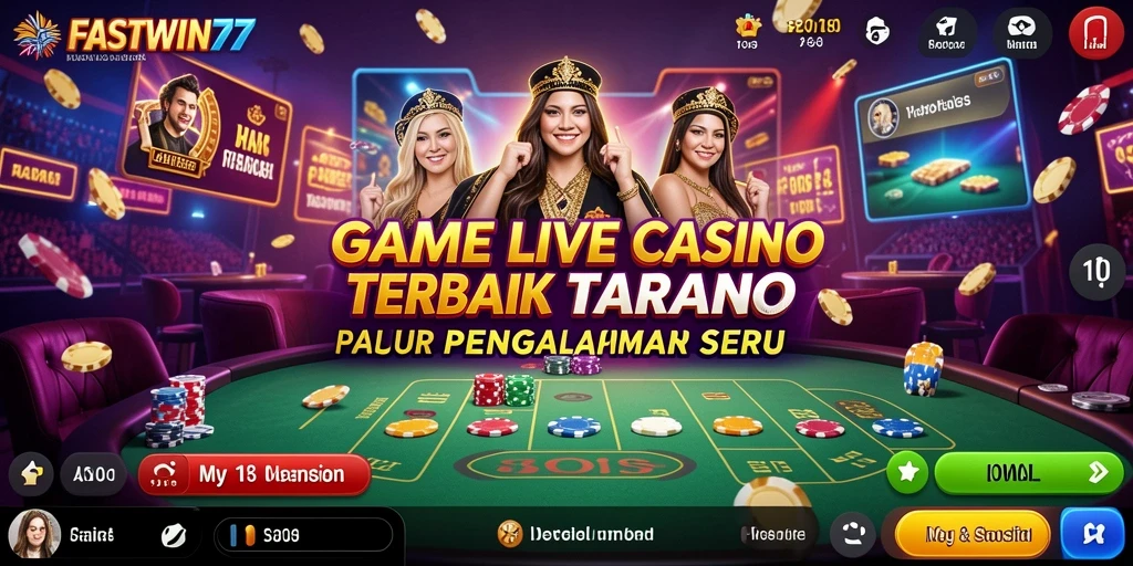 Tampilan langsung permainan Live Casino yang menarik di FASTWIN77.