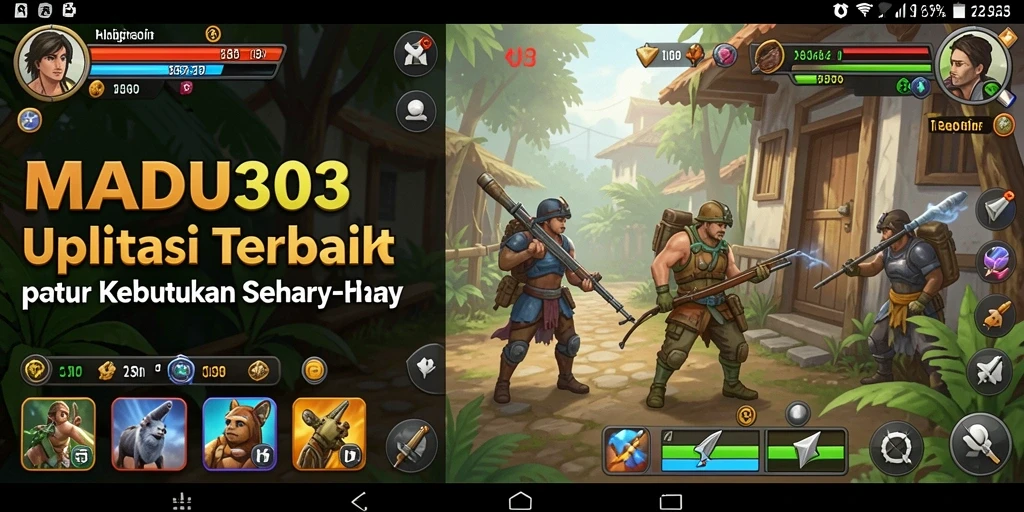 Tampilan aplikasi MADU303 yang modern dan fungsional.