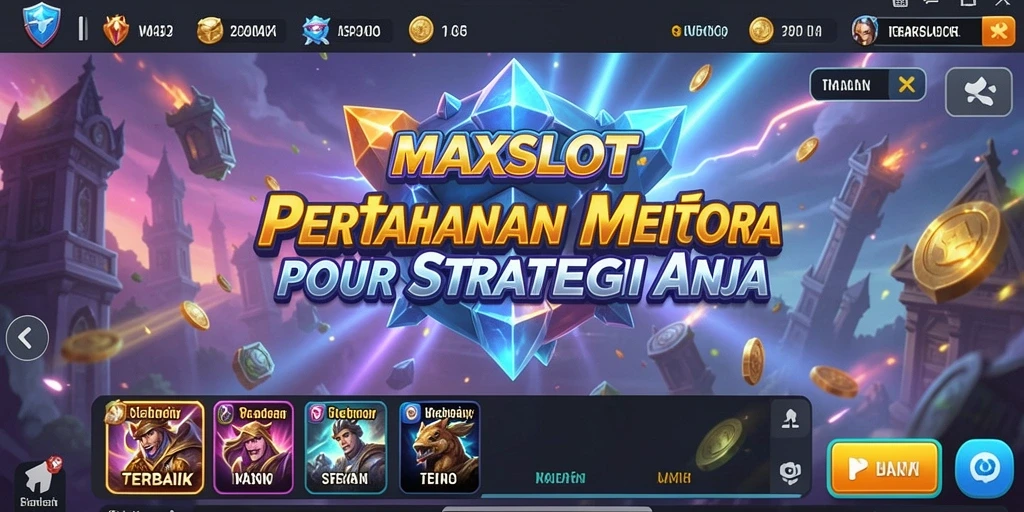 Screenshot gameplay <strong>MAXSLOT</strong> menampilkan aksi seru dalam Tower Defense.
