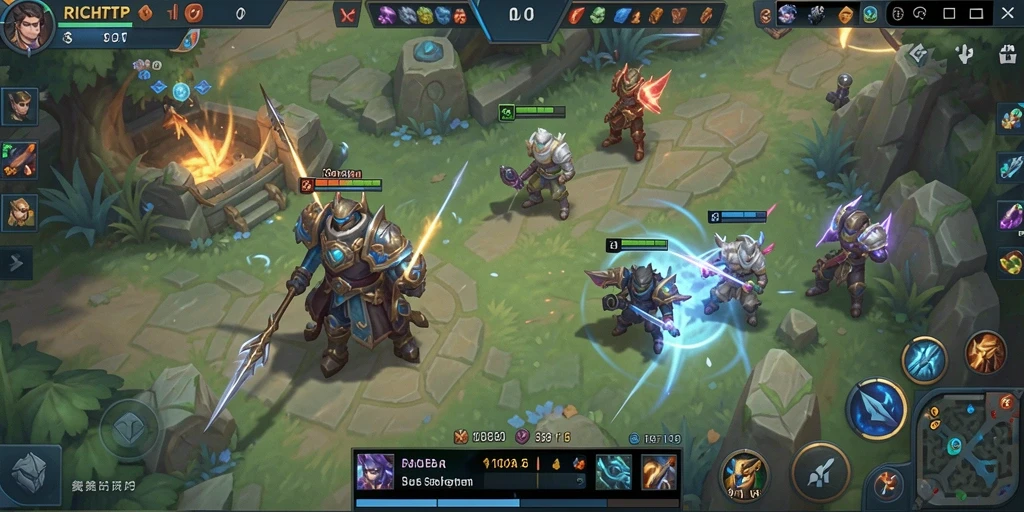 Screenshot gameplay RICHRTP yang menampilkan aksi seru dalam pertempuran.