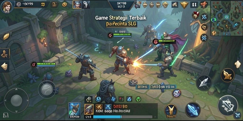 Tampilan menakjubkan dari pertempuran strategis dalam SKY99.