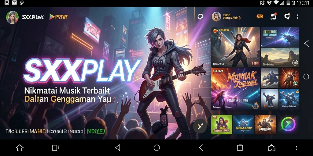 Tampilan gameplay SXXPLAY dengan berbagai pilihan lagu yang menarik.