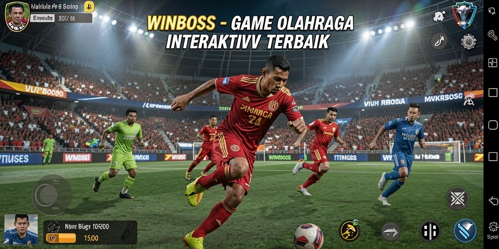 Tampilan gameplay SERU di WINBOSS dengan berbagai cabang olahraga.
